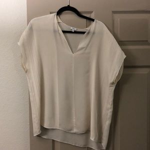 Vince silk pin tuck blouse size medium